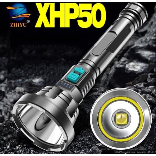 ZHIYU XHP50 Super Powerful LED Flashlight LED-osl Tactical Torch USB Rechargeable Linterna Waterproof Lamp Ultra Bright Lantern