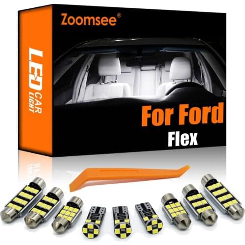 Zoomsee Interior LED For Ford Flex 2009-2019 Canbus Vehicle Bulb Indoor Dome Map Reading Trunk Light Error Free Auto Lamp Parts