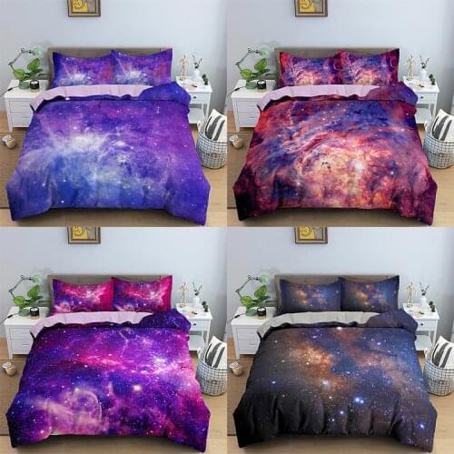 Starry Sky Bedding Set Duvet Cover Twin Full Queen King Size Comfortable Quilt Cover Bedding