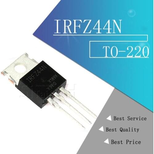 10pcs/lot IRFZ44N IRFZ44 IRFZ44NPBF MOSFET MOSFT 55V 41A 17.5mOhm 42nC TO-220 new original