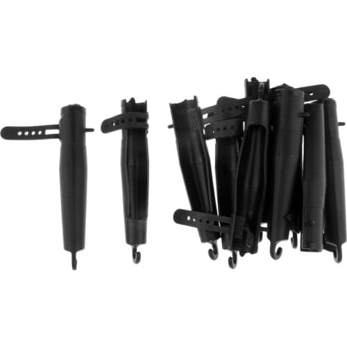 10pcs Sea Rock Fishing Rod Cap Tip Protector Fish Pole Head Cover Sleeve Black Accessories