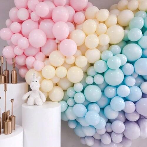 10/30/50pcs 10inch Macaron Latex Balloons Pastel Candy Balloon Birthday Party Decorations Kids Balls Baby Shower Wedding Globos