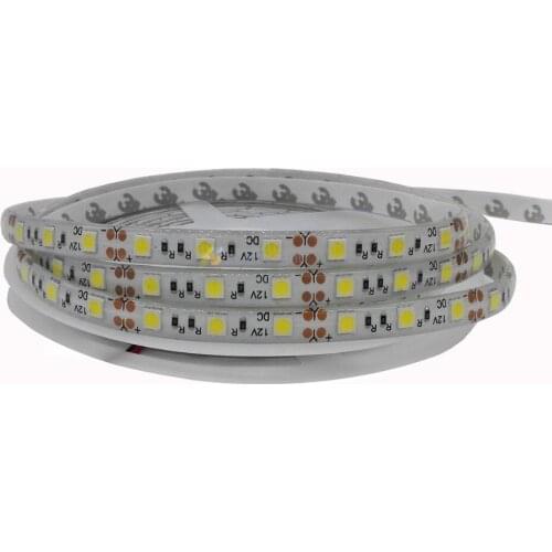 5m 5050 SMD 300Leds Nature White 4000-4500k IP65 waterproof LED strip,60led/m DC12V Free Shipping