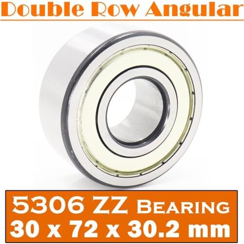 5306 ZZ Bearing 30 x 72 x 30.2 mm ( 1 PC ) Axial Double Row Angular Contact 5306ZZ 3306 ZZ 3056306 Ball Bearings
