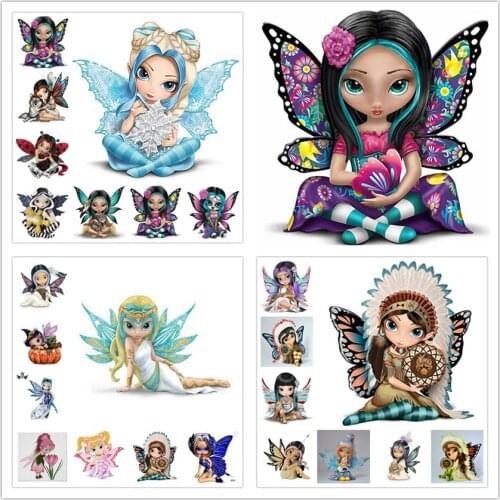New 5d diamond painting full square cartoon girl diy diamond embroidery full set cartoon 5d diamond mosaic sale Christmas gift