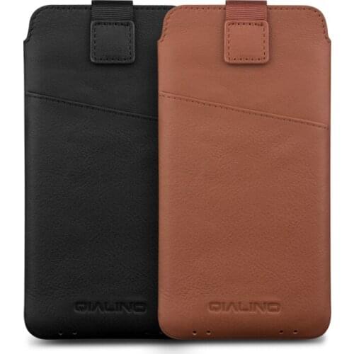 QIALINO Genuine Leather Pouch Bag Case for iPhone X Wallet with Card Slot Luxury Phone Cover for iPhone X for 5.8 inch