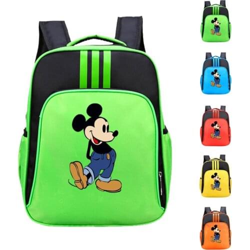 Children School Bags For Boy Girl Cartoon Mickey Mouse Backpacks Students Book Bag Kids Shoulder Bag Oxford Satchel Knapsack