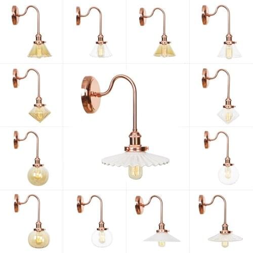 Europe style sweet small personality sitting room cafe milk tea shop floor living room bedroom adornment wall lamp