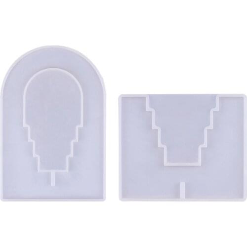 M2EA Aromatherapy Bracket Holder Epoxy Resin Mold Candlestick Silicone Mould DIY Crafts Home Decorations Casting Tools