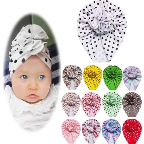 1Pcs Baby Headband Cute Floral Bows Baby Girl Headbands Elastic Bowknot Newborn Hair Band Turban Kids Hair Accessories
