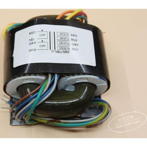 GZLOZONE 40VA Dual 9V Dual 15V R-type Transformer 40W 9V*2 +15V*2 Transformer For AMP / DAC
