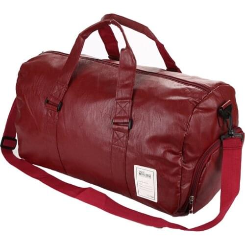 Weekend Crossbody Bag Overnight Solid Travel Bag Carry On Luggage Duffel Bags Large Pu Leather Tote Belt