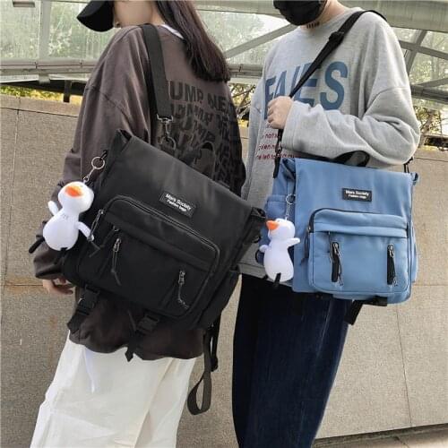 Female Schoolbag Lovely Insert Buckle Women Backpacks Laptop Bag Small Multifunctional Backpack Teenage Girl Portable Travel Ba