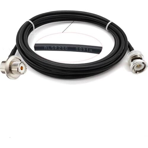 1-5 Meter SO239 UHF Female to BNC Male LMR 200 Cable Right Angle SO239 UHF Female Jack to BNC Male Plug LMR 200 RF Cable