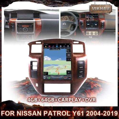2 din Android 9.0 car Radio multimedia player PX6 for NISSAN PATROL Y61 2004-2019 stereo auto vertical Touch screen Head Unit