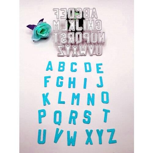 26 English letters Metal Cutting Dies for DIY Scrapbooking Album Paper Cards Decorative Crafts Embossing Die Cuts