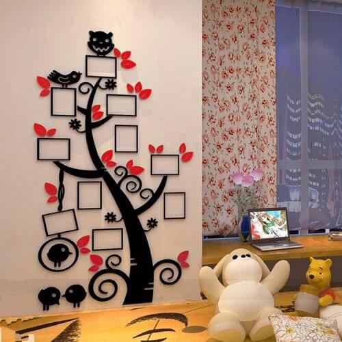 Photo tree Acrylic wall stickers For kids room Creative 3D DIY Art wall decor Living room TV backdrop mirror wall sticker