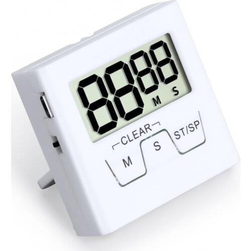 Digital Timer Large Screen Magnetic Back Kitchen Clock Big Digits Loud/Silent Alarm Countdown Timer for Cooking Study Sport Clas