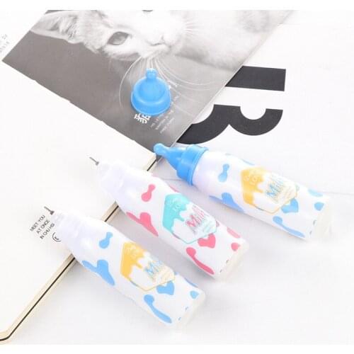 DL Creative stationery cartoon lifelike style pen bottle Momo 0.5mm black neutral pen Stationery office supplies for students