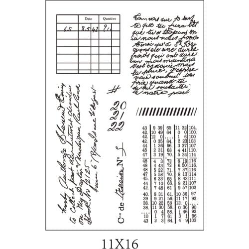 French stamp Clear Stamp for Scrapbooking Transparent Silicone Rubber DIY Photo Album Decor 0646