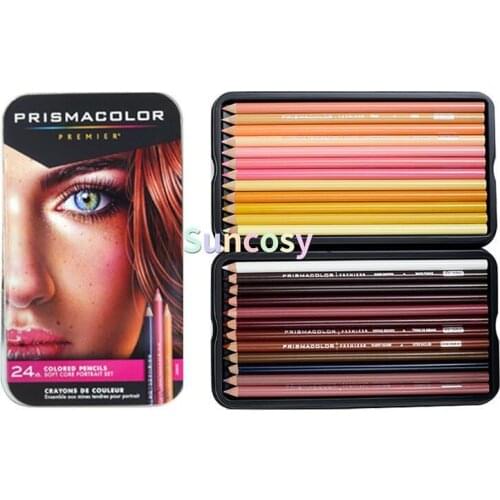 Prismacolor Premier 150 72 color Sanford drawing pencil oily soft pencil core,lapis de cor Artist 24 Skin portrait color pencil