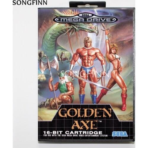 16 bit MD Memory Card With Box for Sega Mega Drive for Genesis Megadrive - Golden Axe EU