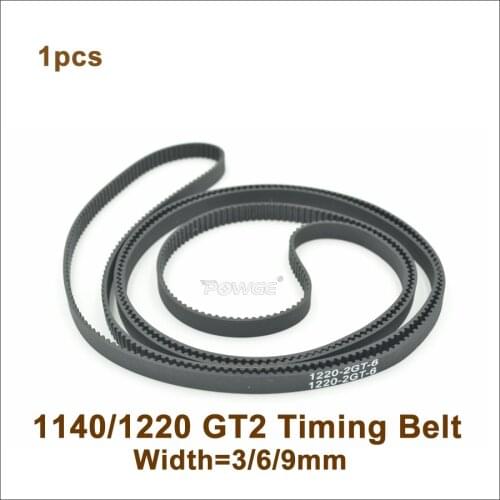 Perimeter 1040 1100 1140 1164 1180 1220 1240 1250 2GT Timing Belt W=6/9mm GT2 Synchronous Belt 1220-2GT 1140-2GT