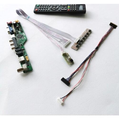 Fit HT101WSB/LP101WSA 10.1" laptop panel 1024*600 VGA+Audio+USB+RF+Remote 40Pin LVDS WLED screen controller drive board kit