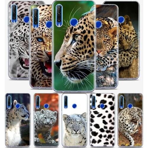 Snow Leopard Silicone Cover For Honor 30 30S 30i 9 10 9A 9C 9S 9N 10i 10X 9X Lite Pro 5G Phone Case