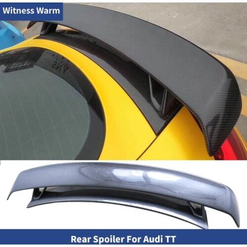 Carbon fiber rear wing for Audi TT TTS style carbon fiber Rear Wings Trunk Lip Spoiler for Audi TT car body kit