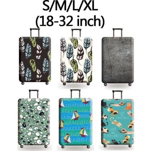 Luggage protective cover trolley case cover travel dust-proof elastic cover bag 18-32 inch thick wear-resistant durable durable