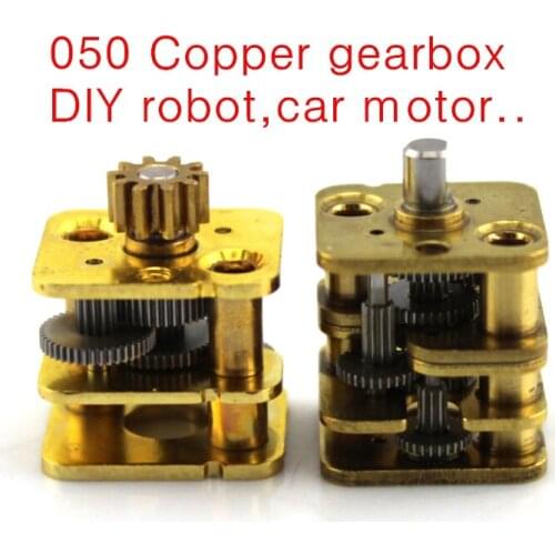 1PC 050 Copper gearbox,DIY gear motor.All metal robot,car motor