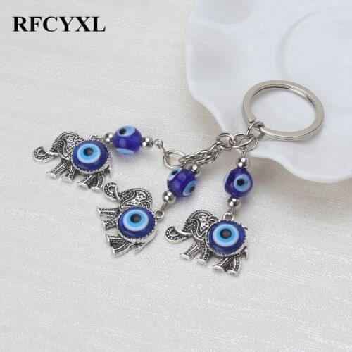 1pcs Fashion Jewelry Elephant Pendent Key Chains Rings Metal Holder For Car Keyrings KeyChains For Man Women High Quality Gift