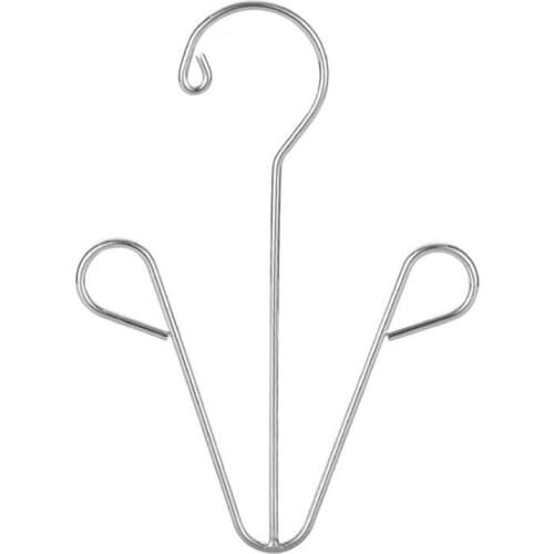 10pcs Household Shoes Drying Rack Hanger Hook Stainless Steel Hanging Shelf Organizer Space Saving Home Wardrobe Storage