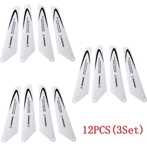 12PCS(3Set) Propeller Main Blades Props Spare Part For Syma S5 W5 W25 RC Helicopter CW CCW Propeller Blade Accessory
