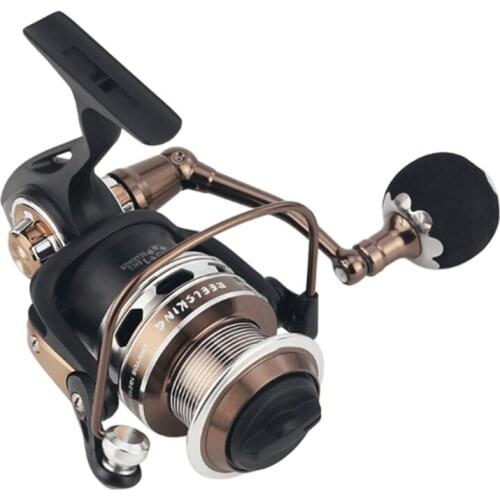 2018 New Arrival Fishing Spining Reels Screw In Handle 100% FULL METAL REEL 13+1BB 5.3:1/5.1:1 Saltwater Spinning Fishing Reel