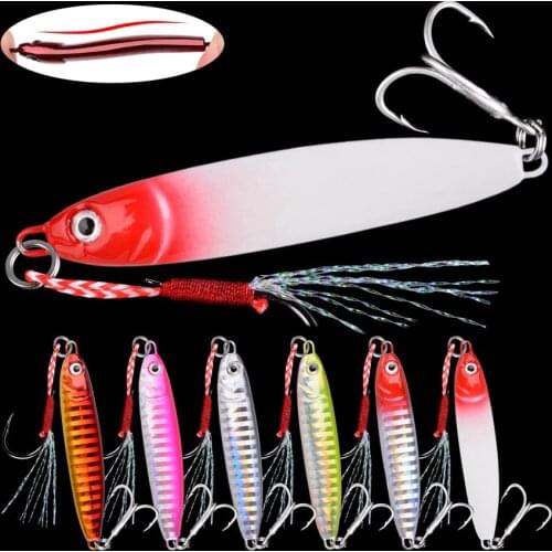 6pcs S Shaped Metal Lure Shore Micro Jig 15g 20g 30g Jigging Long Cast Fishing Lures Sea Metal Jigs S Style Spoon Jigging Bait