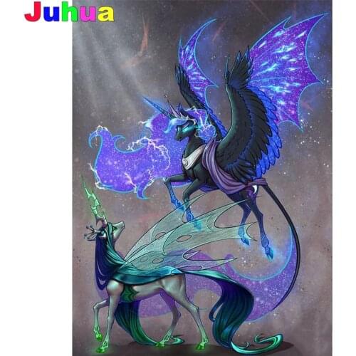 Flying Unicorn 5D DIY diamond painting,full,square,round fairy tale animal diamond embroidery mosaic diamond stitch home decor