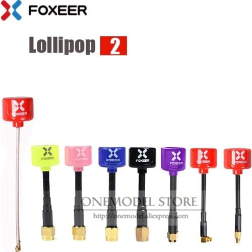 2PCS 59MM Foxeer Lollipop 2 /5.8G RHCP FPV Antenna 2.3Dbi SMA/RP-SMA /straightMMCX /AngleMMCX/UFL/mini Antenna 7.2g for FpV