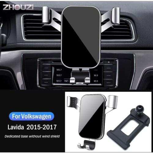 Car Mobile Phone Holder Special Air Vent Stand GPS Gravity Navigation Bracket For Volkswagen VW LAVIDA 2015-2017 Car Accessories
