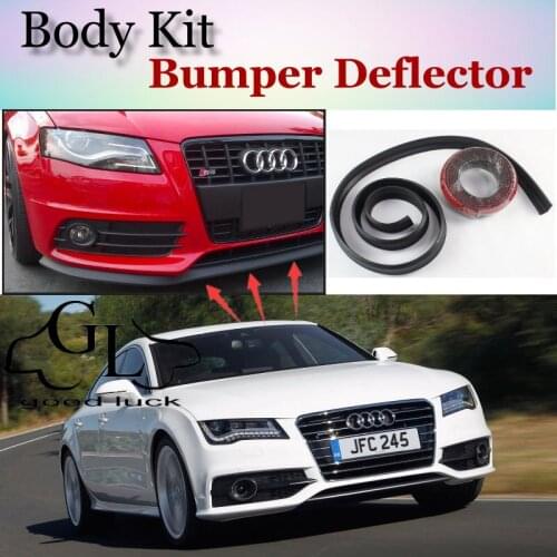 Bumper Lip Lips For Audi A7 S7 RS7 4G 2010~2015 / Car Lip Shop Spoiler Scratch Proof Adhesive / Car Lip Skirt Body Kit + Strip