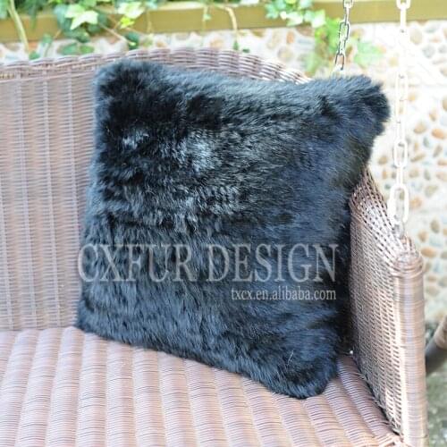 Free Shipping CX-D-79D Home Decor Knitted Rabbit Fur Sofa Cushion Cover ~Drop Shipping