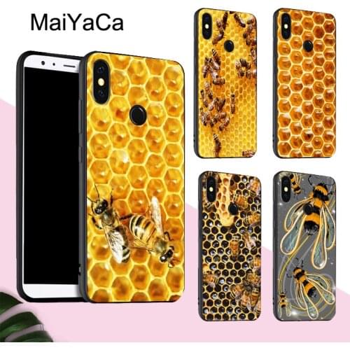 MaiYaCa Honey Bees Case For POCO X3 F2 Pro Case For Redmi Note 8 Pro 8T 7 9 9S 9A 9C For Mi Note 10 Lite A3