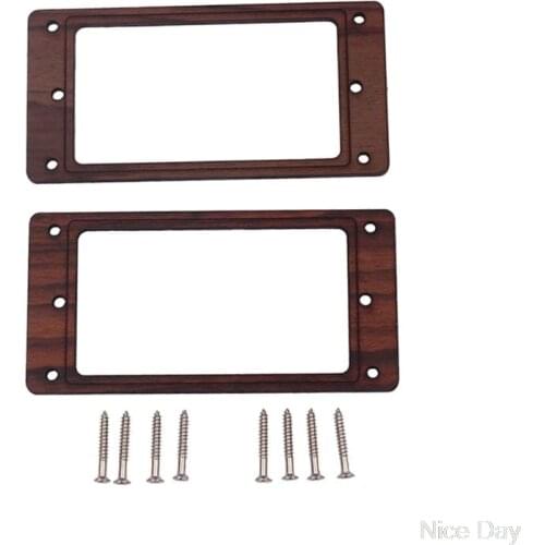 Wood Humbucker Pickup Mounting Ring Frame with Screws for LP Guitar Parts M21 20 Dropship