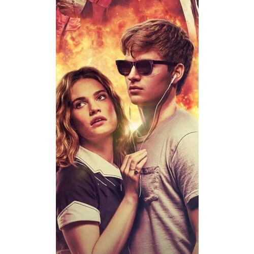 Baby Driver Action Crime Movie 2 Silk Fabric Wall Poster Art Decor Sticker Bright