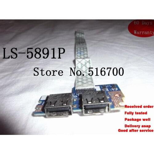 LS-5891P USB Port Board PCB For Acer Aspire 5741zg 5741 5551 5742 5742G Laptop Notebook