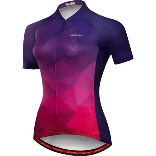 JPOJPO Summer Cycling Jersey Women Shirt Tops Pro Bike Jersey Ropa Ciclismo short sleeve MTB Maillot Lady Bicycle Clothing