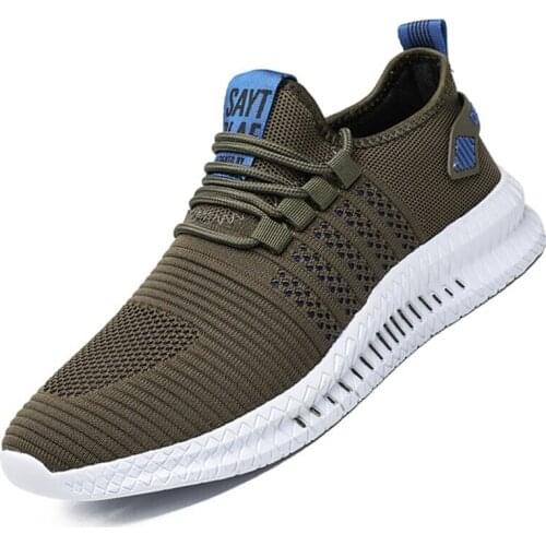 Summer Mesh Men Shoes Lightweight Sneakers Men Fashion Walking Shoes Lace up Breathable Trainer Mens Casual Shoes Zapatos Hombre