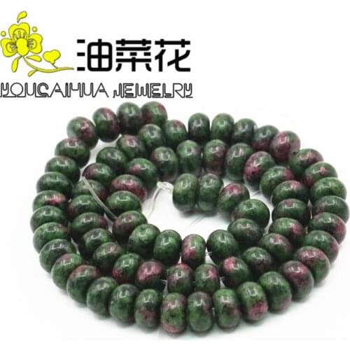 Hot Fashion Natural 5x8mm Green Zoisite Abacus Stone Fashion Jewelry Accessory Parts Loose Beads Hand Made Wholesale Price 15inc