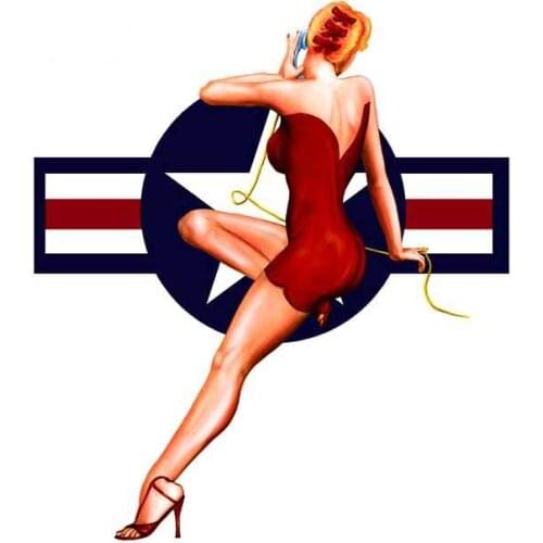 Hot 13 Cm X 11.4cm for The Memphis Belle Funny Car Sticker DIY Decal Motorcycle Waterproof Sunscreen for JDM SUV RV Apply To Car